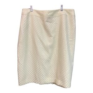 Nipon Boutique Green Geometric Pencil Skirt Size 18W V1